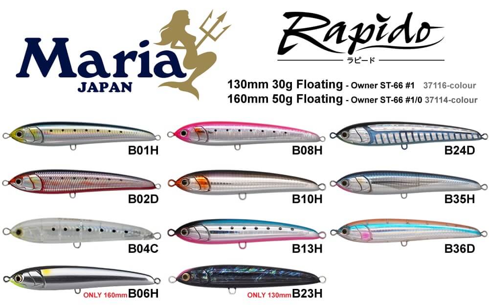 Maria Rapido 160mm 50g Floating Lure
