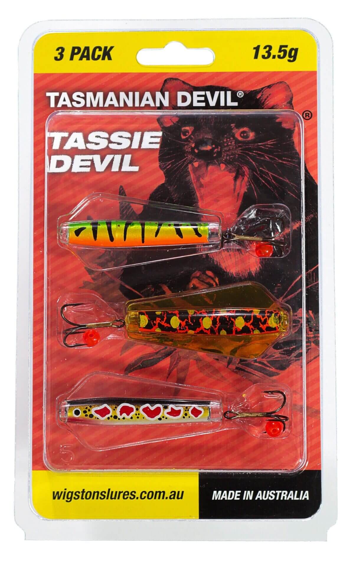 Wigston Tasmanian Tassie Devil 13.5g - 3pk Various