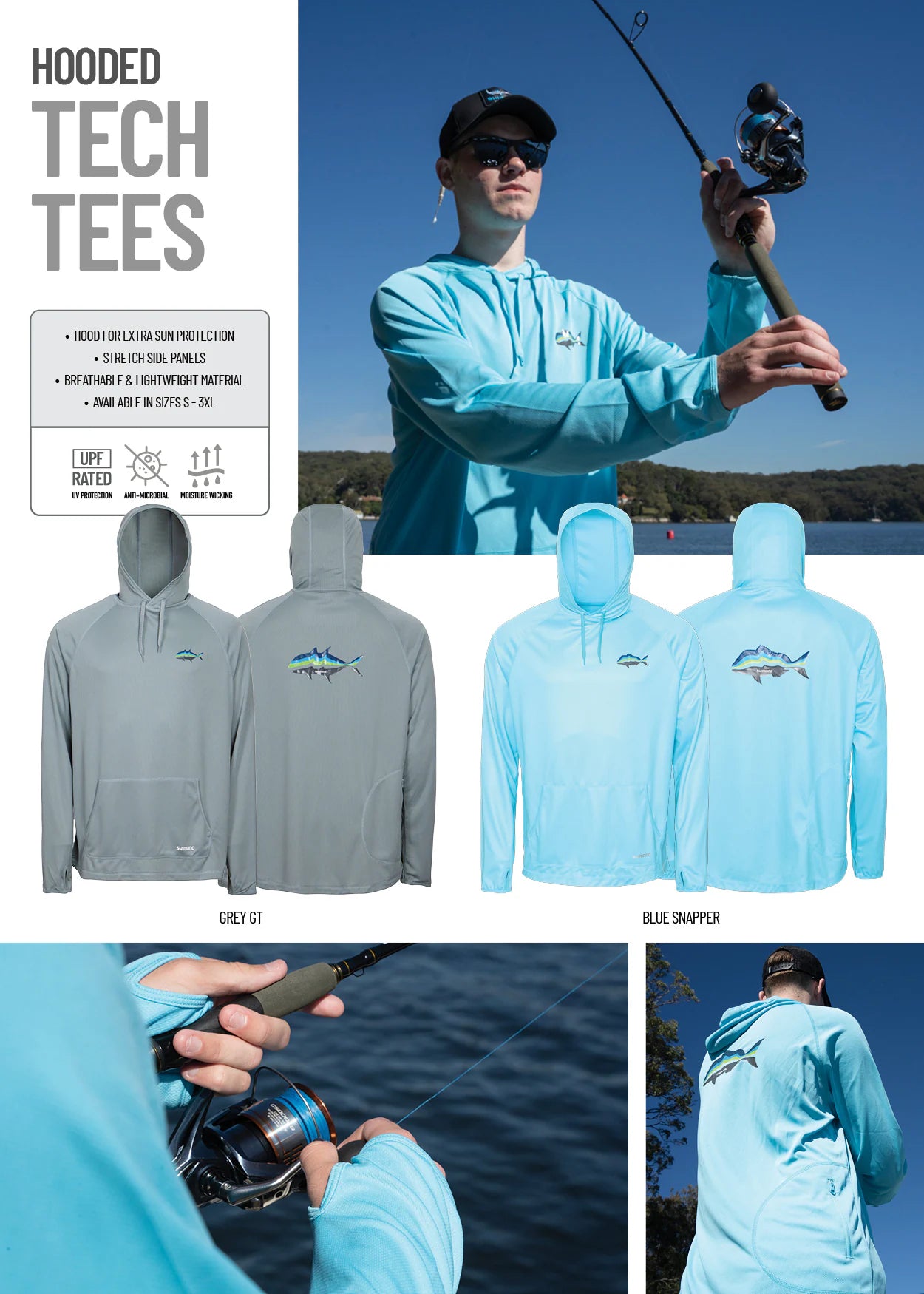 Shimano Blue Snapper Hooded LS Tech-T