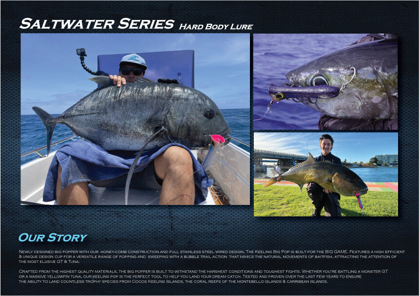 Oceans Legacy Keeling Pop 120mm Rigged Popper