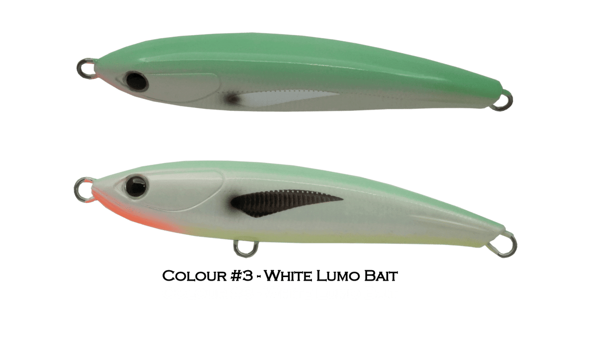 No 3 White Lumo Bait