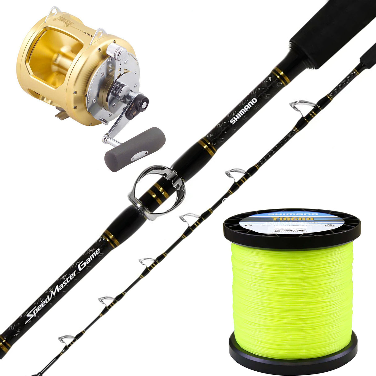 Shimano Speedmaster 15kg/ Shimano Tiagra 30A/ Shimano Tiagra Hyper 15kg 1000m - Yellow