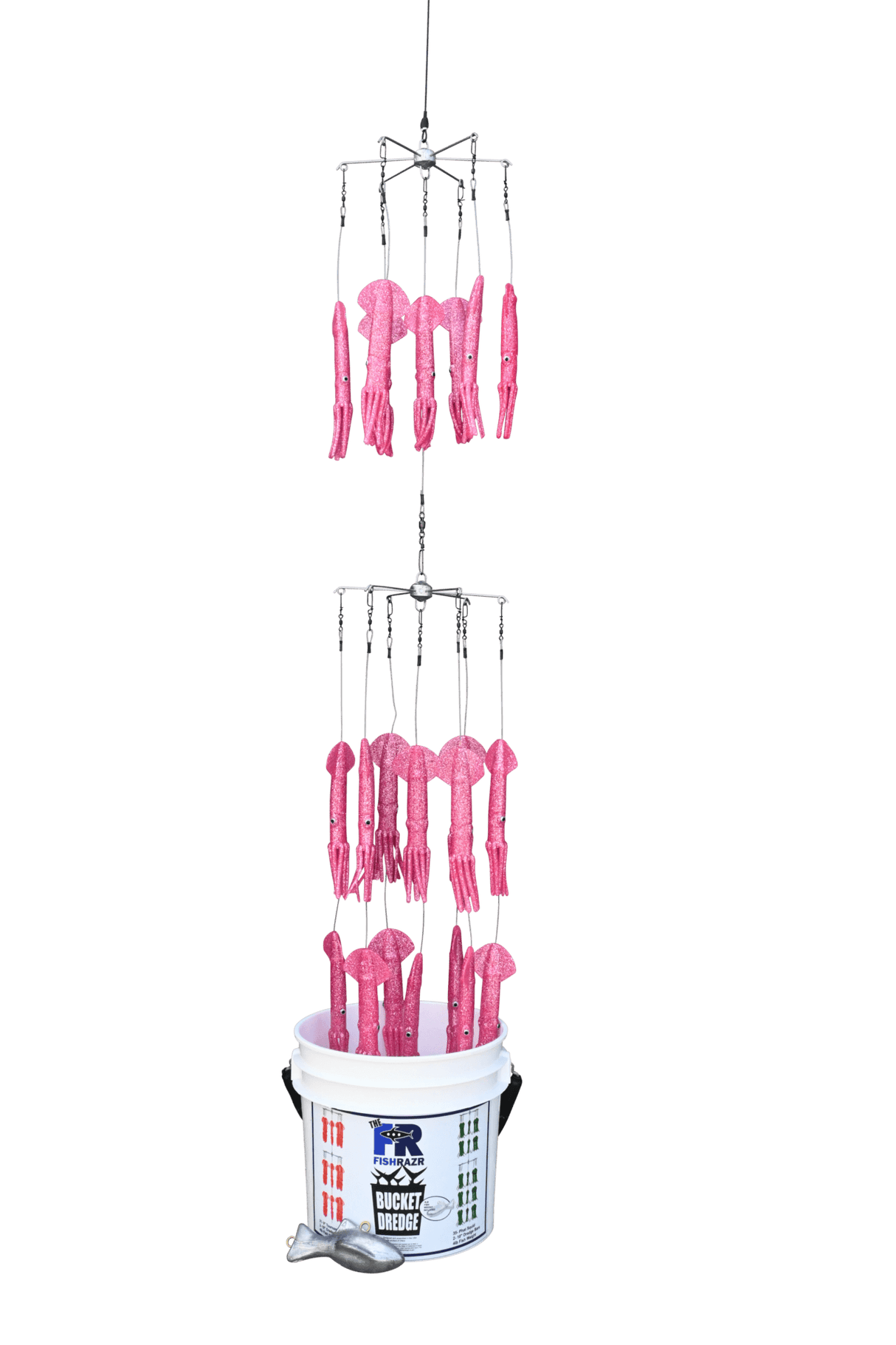 Dredge Bucket Double Dredge Teaser With 4lb Dredge Weight