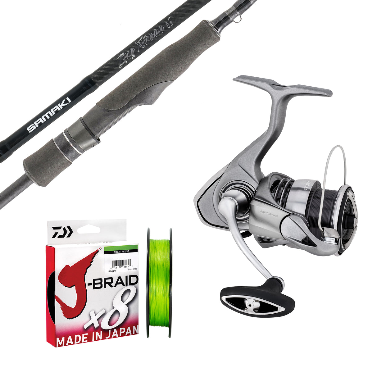 Samaki Zing Xtreme V3 7'1pc 6-12lb/ Daiwa 23 Exceler LT 3000D/ Daiwa J-Braid 10lb 150m - Chartreuse