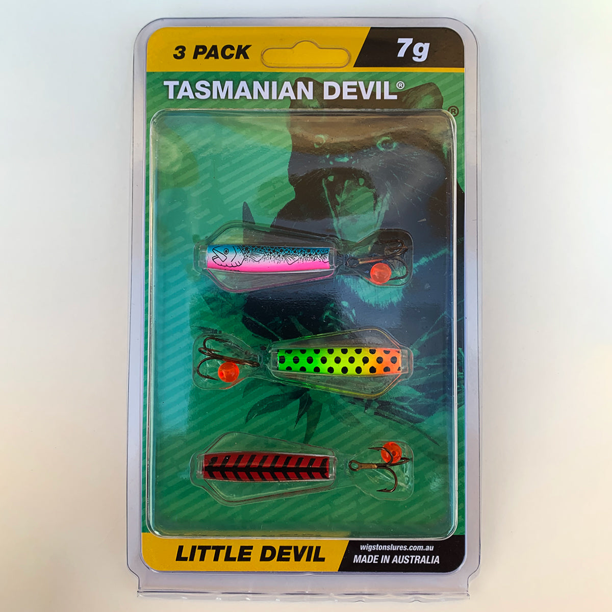 Wigston Tasmanian Little Tas Devil 7gm Lure 3pk