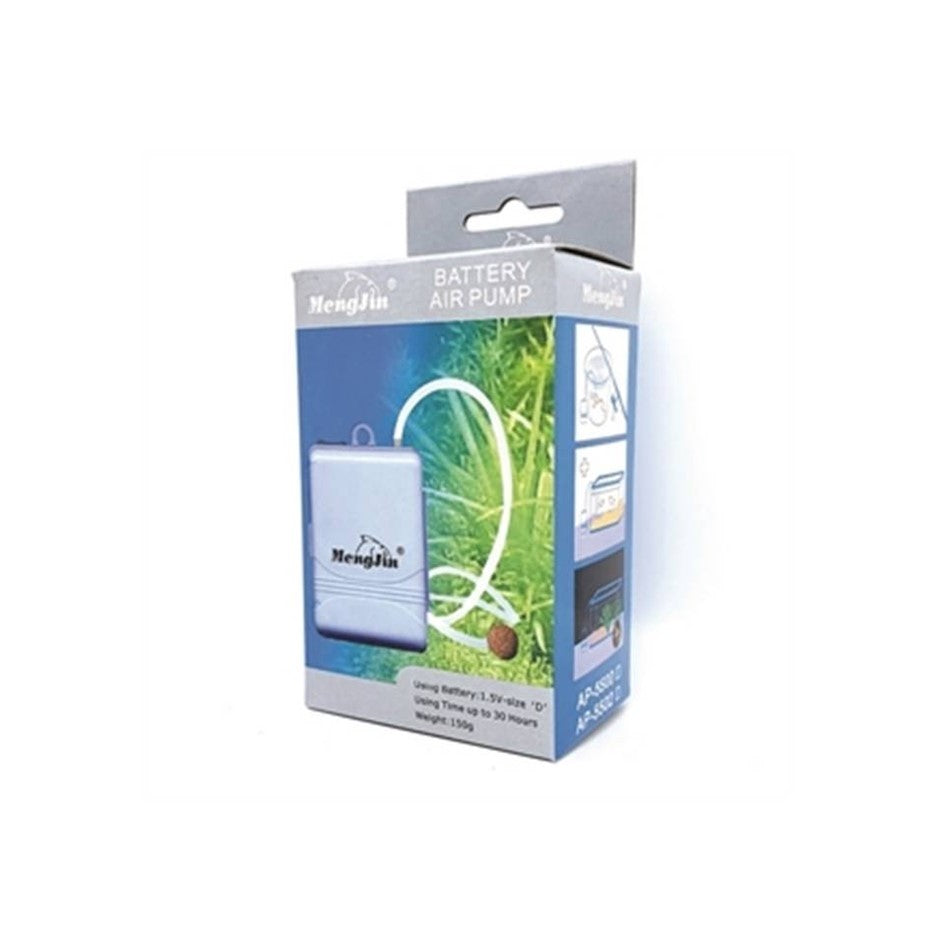 Portable Aerator Pump With Air Stone D-Cell Battery