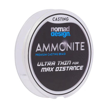 Nomad Ammonite Premium Casting Braid - White - 300 Yards