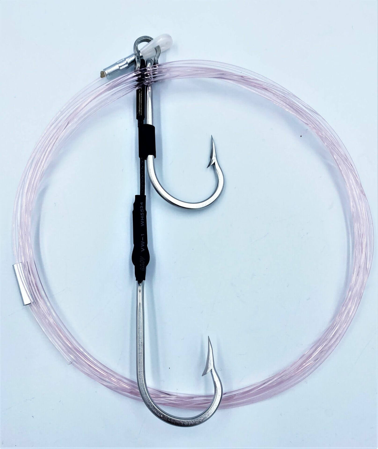 Black Pete 7691s MDHCR Twin Hook Shackle Rig With Leader