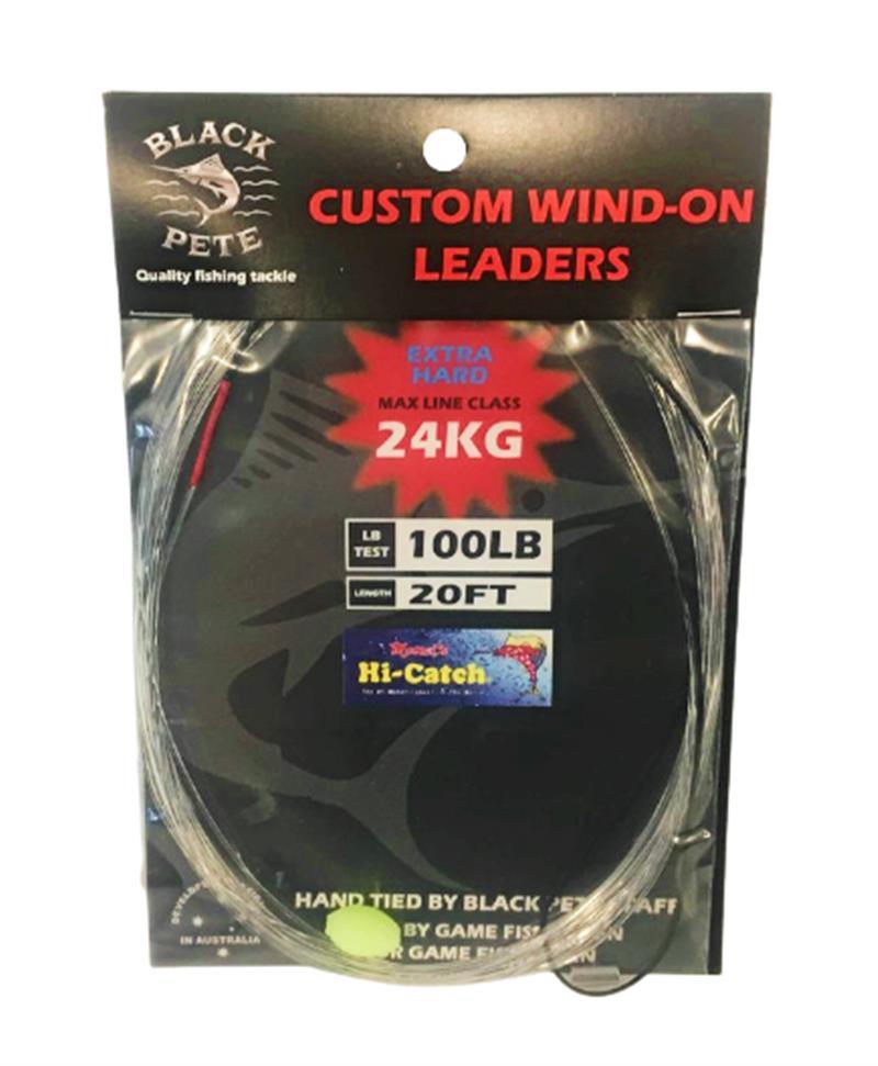 Black Pete Custom Wind-On Leader 24kg 20ft