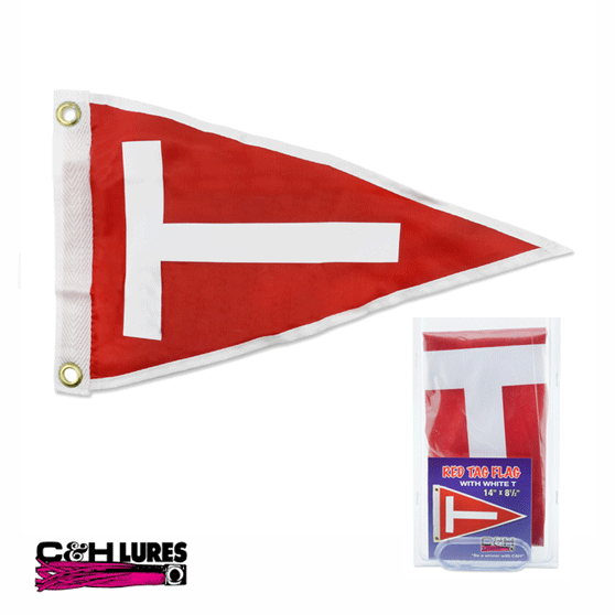 C and H Lures Tag Flag