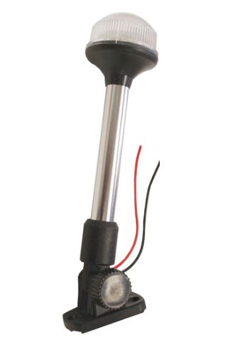 RWB LED Nav Light 12v Folding Down Mount