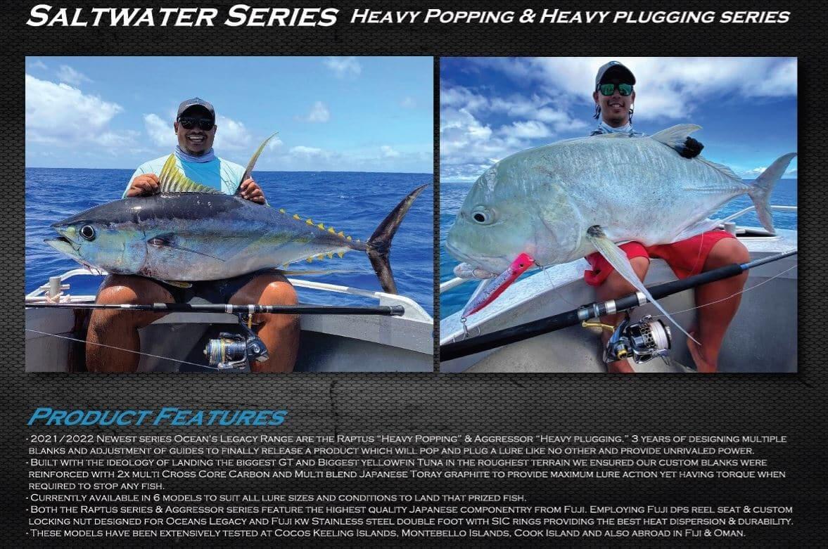 Oceans Legacy Aggressor Offshore Plugging Spin Rod