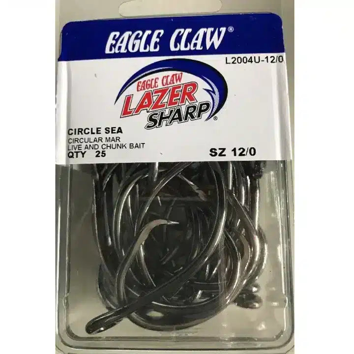 Eagle Claw Lazers Circle Hooks - Mid-Wire Non Offset 25pk