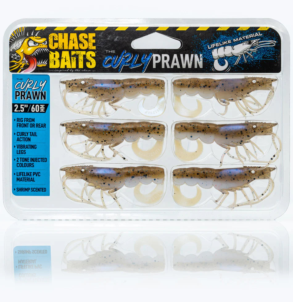Chasebaits Curly Prawn 3.5in