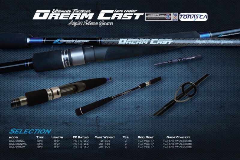 Oceans Legacy Dream Cast Light Land Based Spin Rods