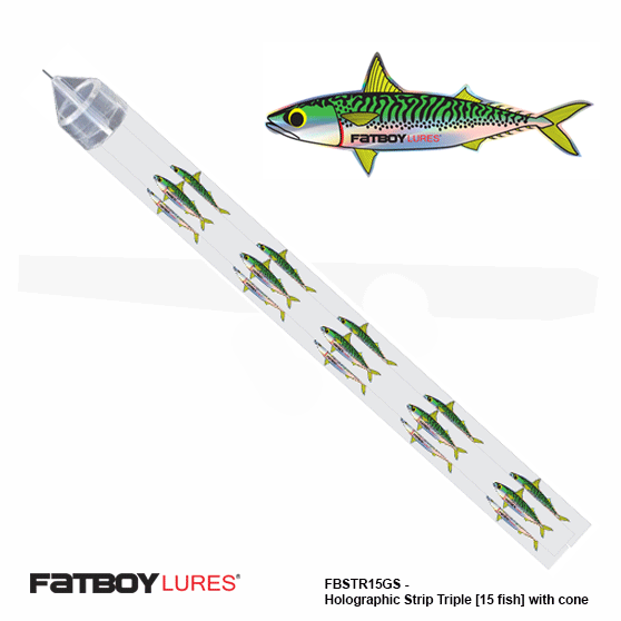 FatBoy Holographic Teaser Strip 3x5 Green Slimey