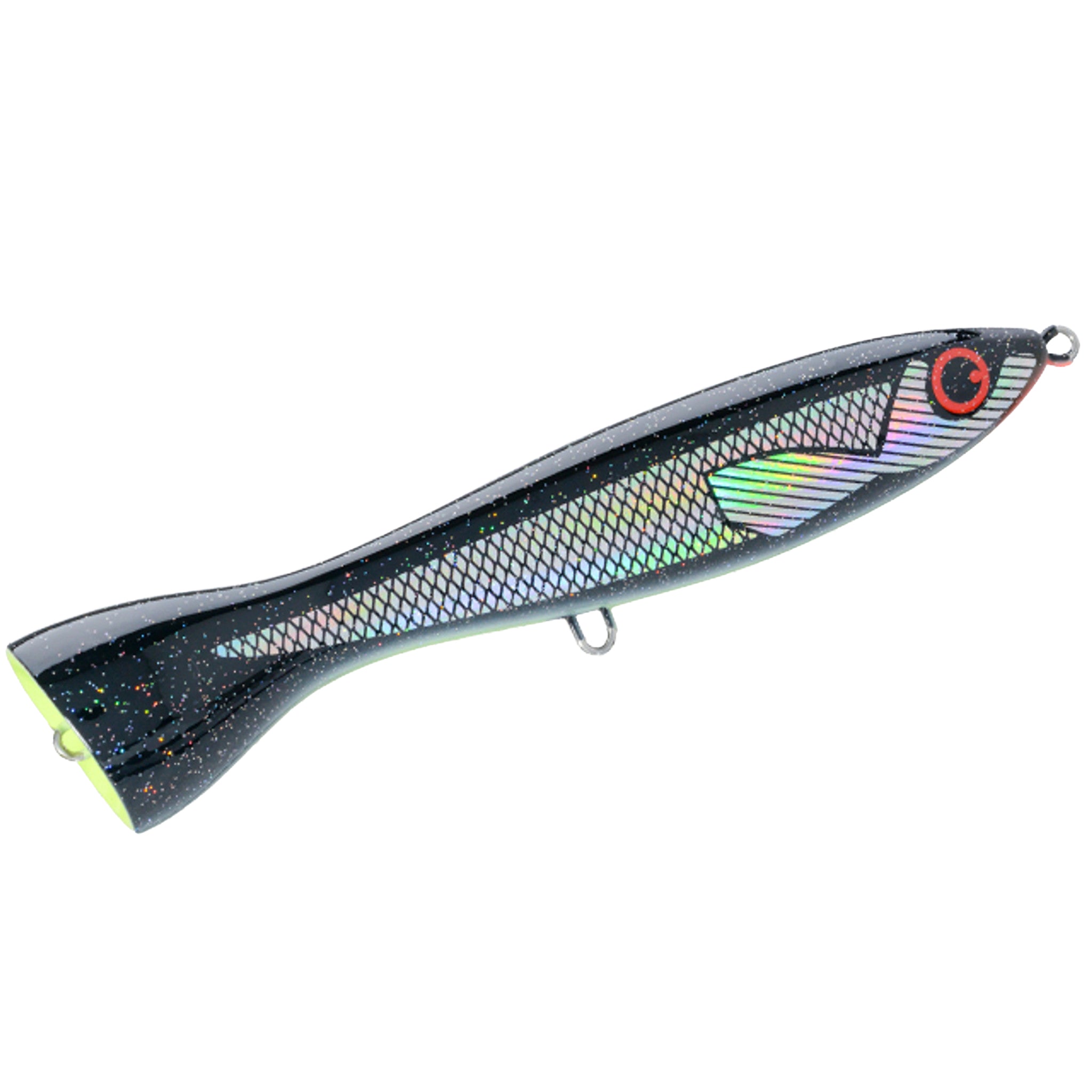 Leurre FCL Labo Popper ZC-S 170 – Flottant, Paillettes Argent, Thon, Fait Main