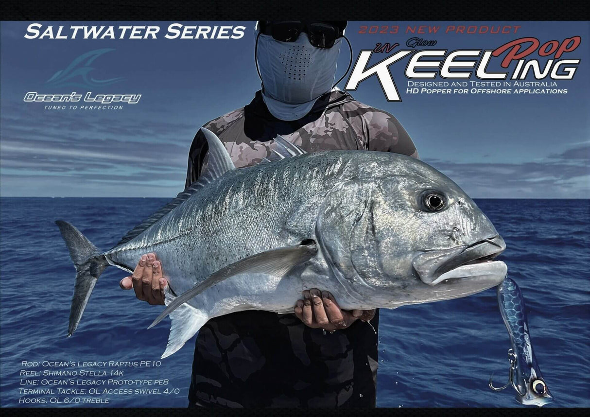 Oceans Legacy Keeling Pop 170mm Unrigged Popper
