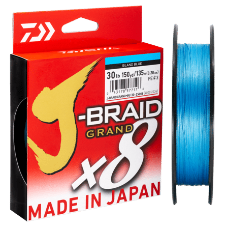Daiwa J-Braid Grand 8 Island Blue 300yds