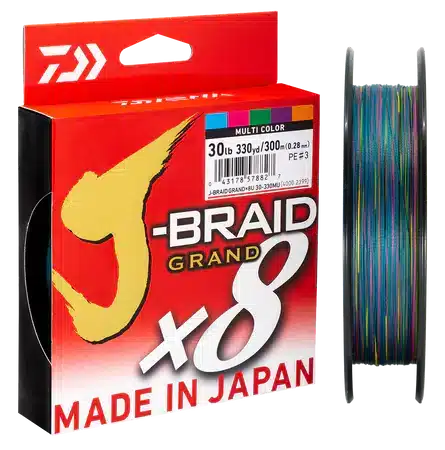 Daiwa J-Braid Grand 8 Multicolour 3000m