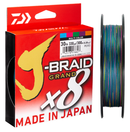 Daiwa J-Braid Grand 8 Multicolour 150m