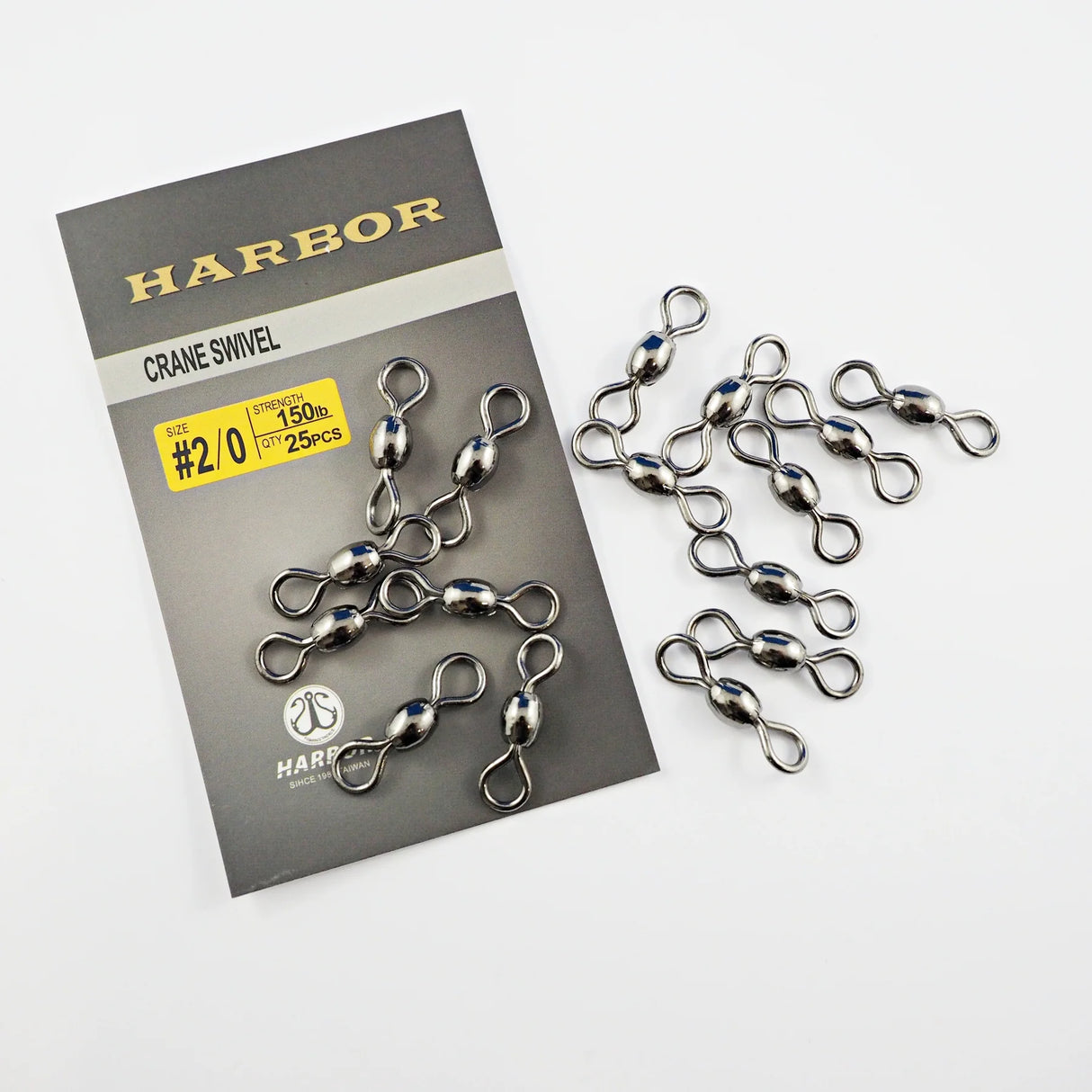 Harbor Black Crane Swivel Bulk Pack