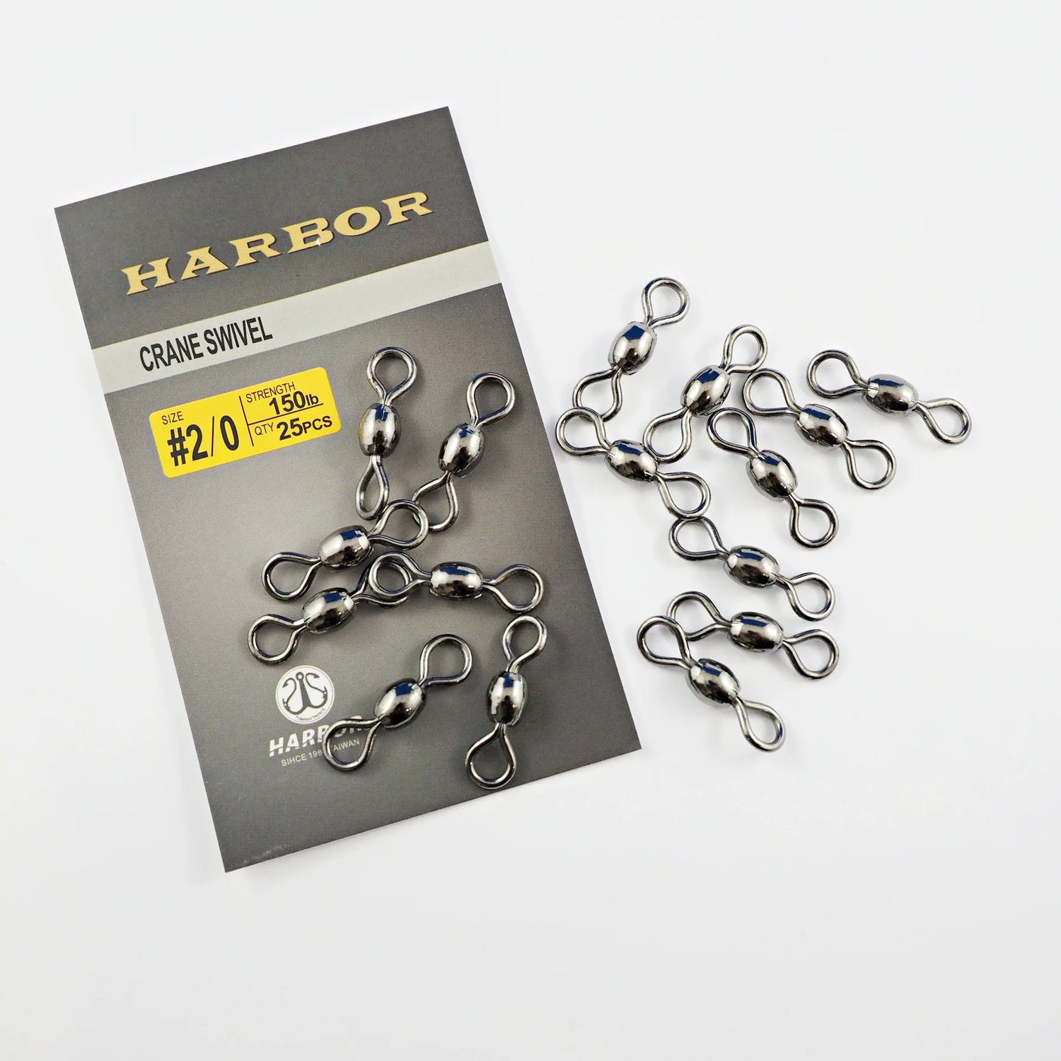 Harbor Black Crane Swivel Bulk Pack