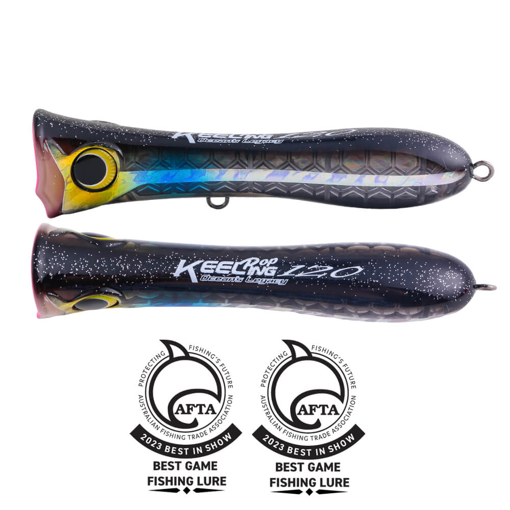 Oceans Legacy Keeling Pop 120mm Rigged Popper