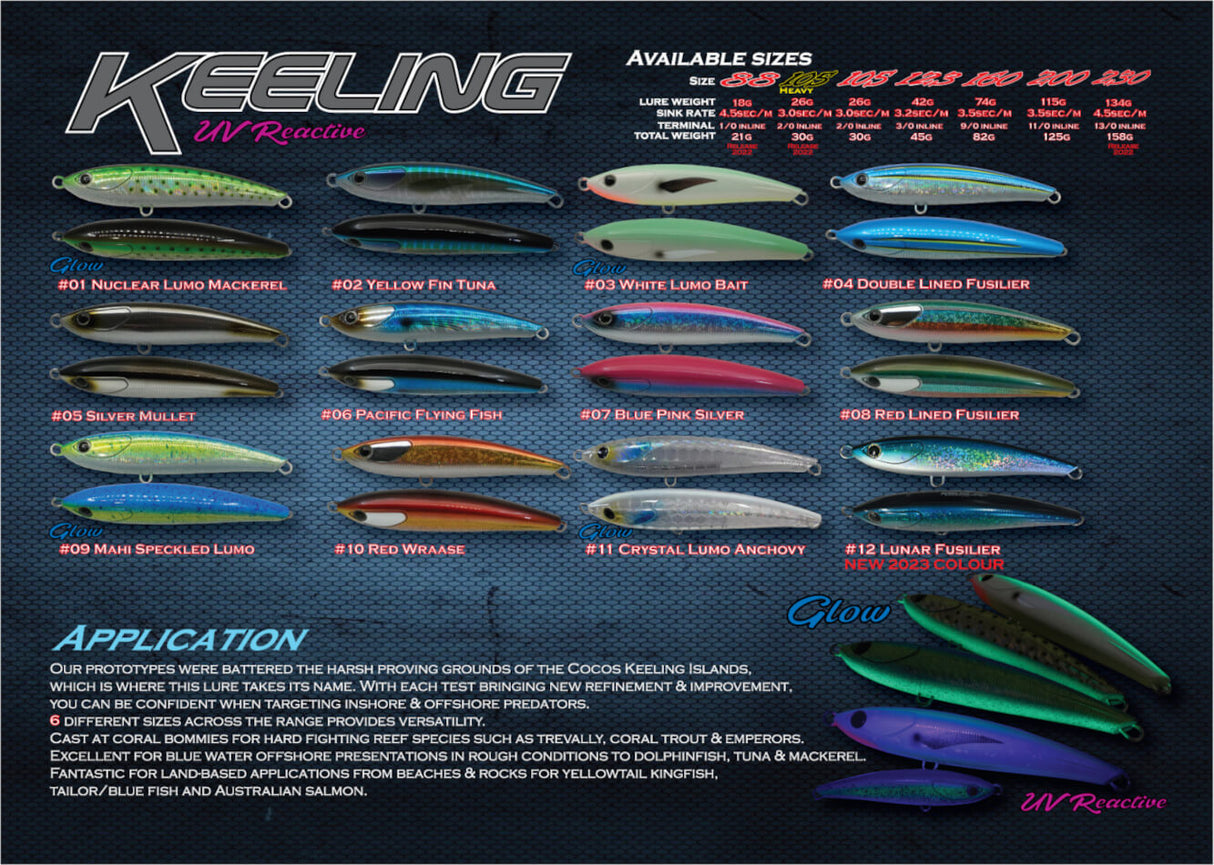 Oceans Legacy Keeling 123mm 42g Sinking Stickbait