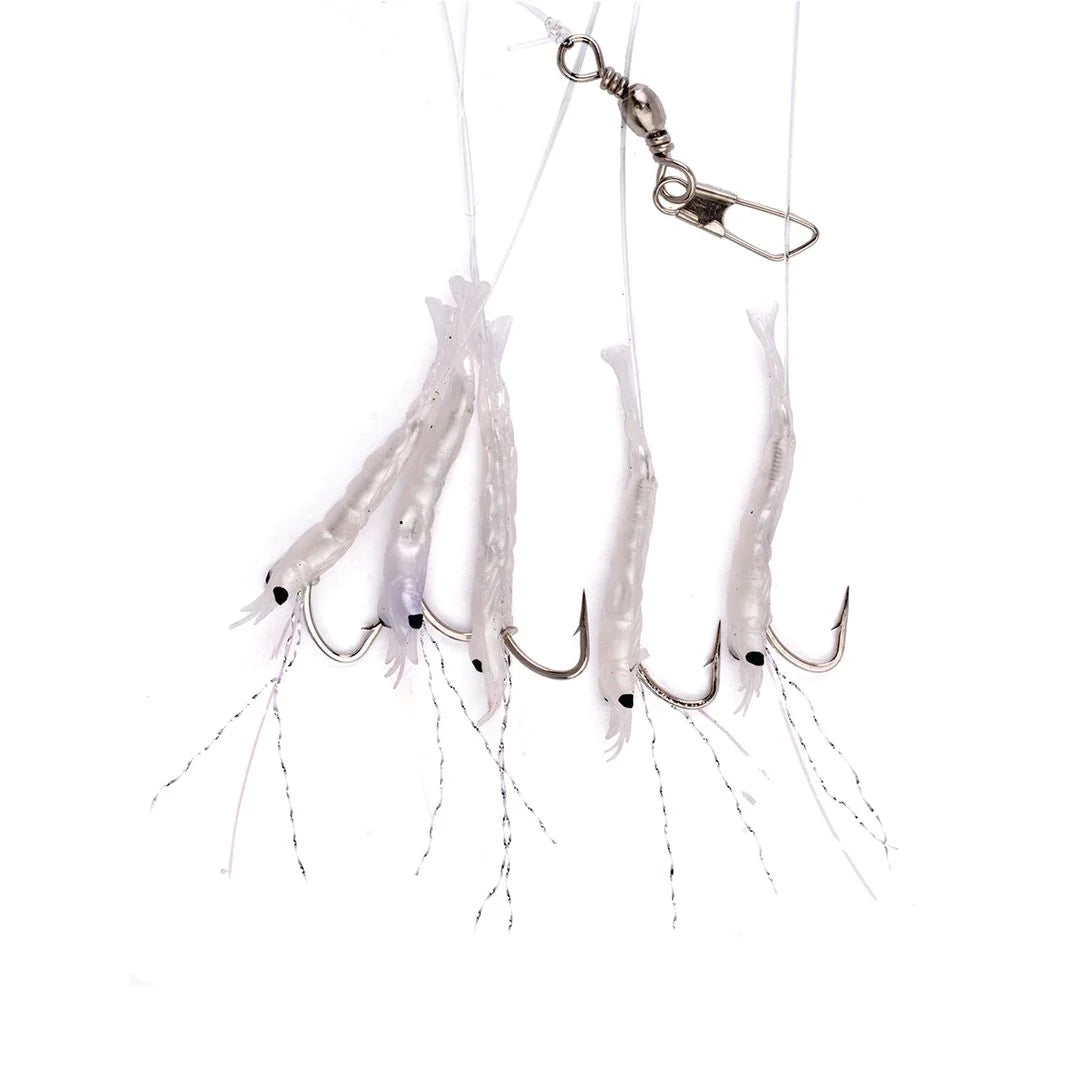 Eagle Claw Lazer Bait Rig - Shrimp White