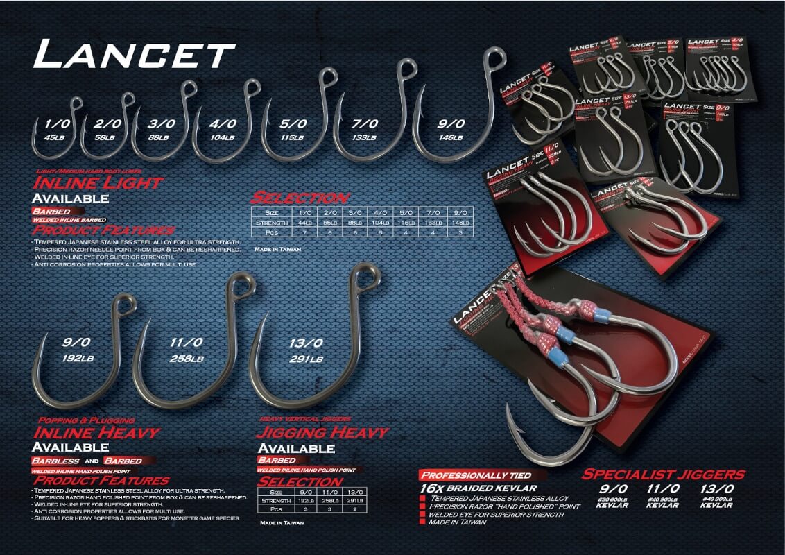Oceans Legacy Heavy Lancet Jigging Assist Hooks