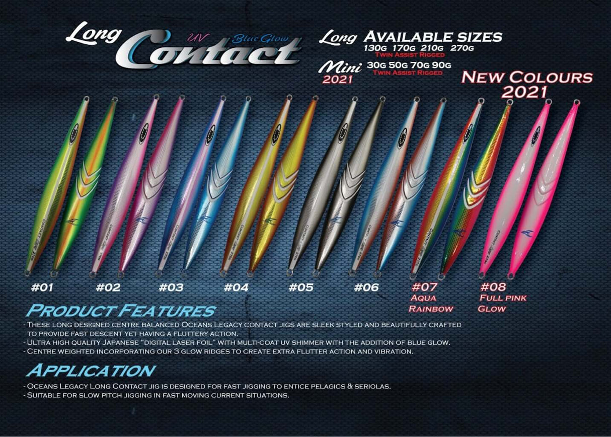 Oceans Legacy Long Contact Rigged Jig 170g
