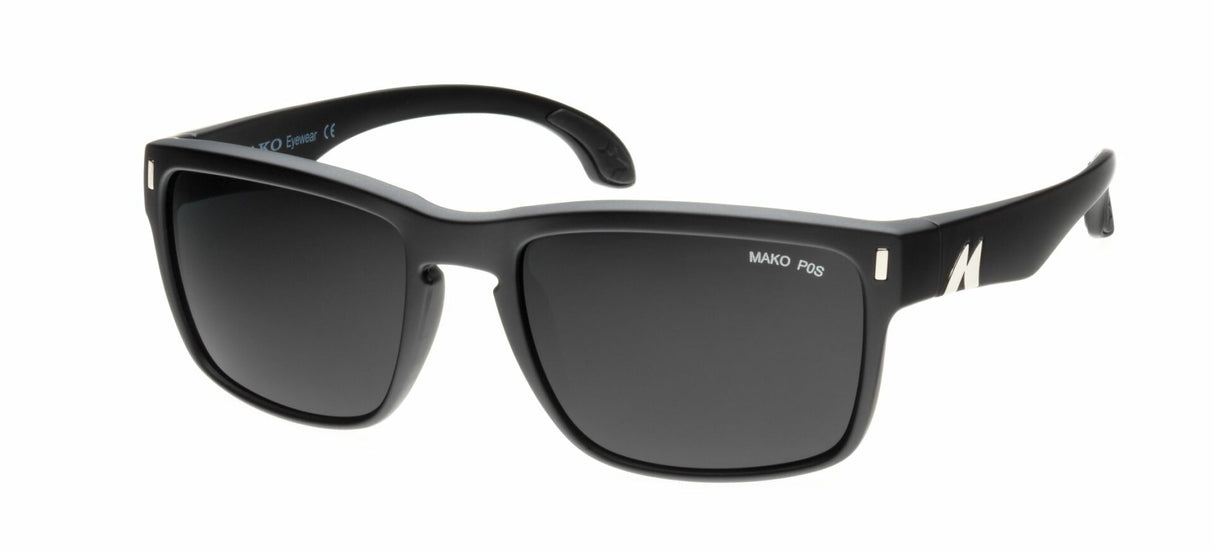 Mako GT PC Lens Sunglasses Matt Black - Grey Lens
