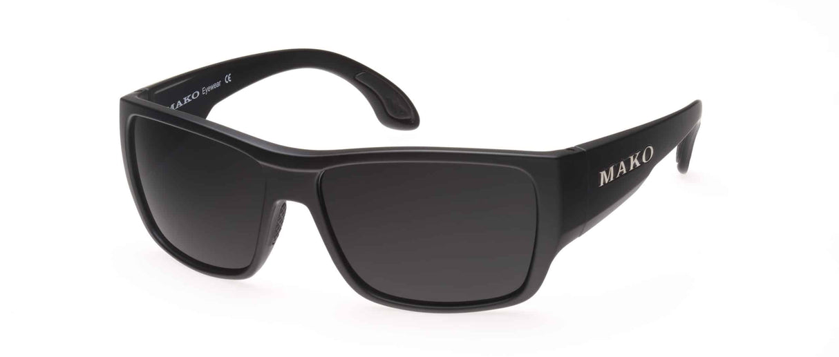 Mako Covert PC Lens Sunglasses - Matt Black PC Grey