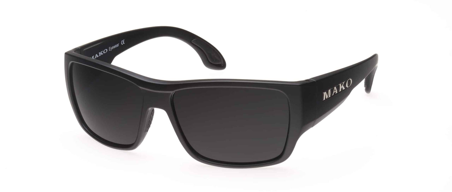 Mako Covert PC Lens Sunglasses - Matt Black PC Grey