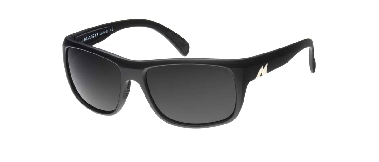 Mako Apex PC Lens Sunglasses -  Matt Black PC Grey