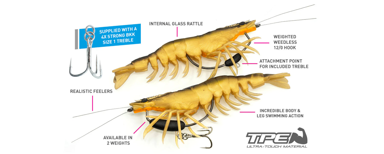 Chasebaits King Flick Prawn Heavy 180mm 71g