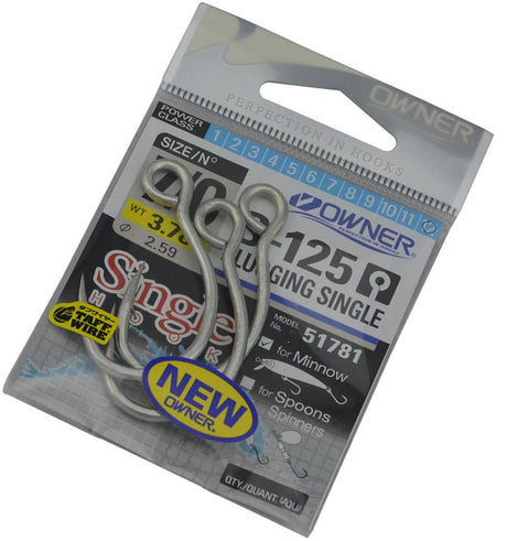 Owner S-125 Plugging Single Hooks