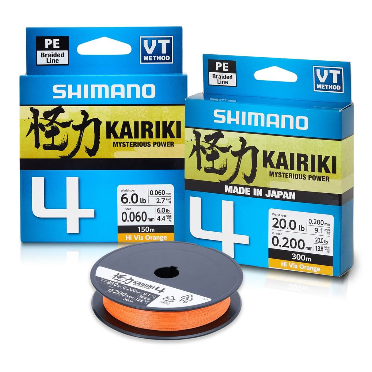 Shimano Kairiki 4 Carrier 300m Orange Braid
