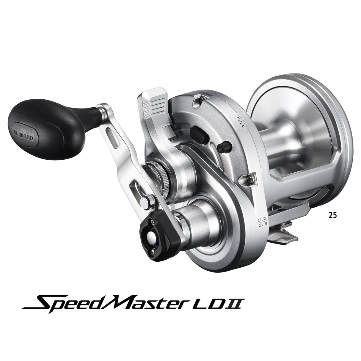 Shimano Speedmaster 2 Speed 12/Samaki Saltan 6'6" 1pc 40-60lb/Daiwa J-Braid 40lb 500m - Multicolour