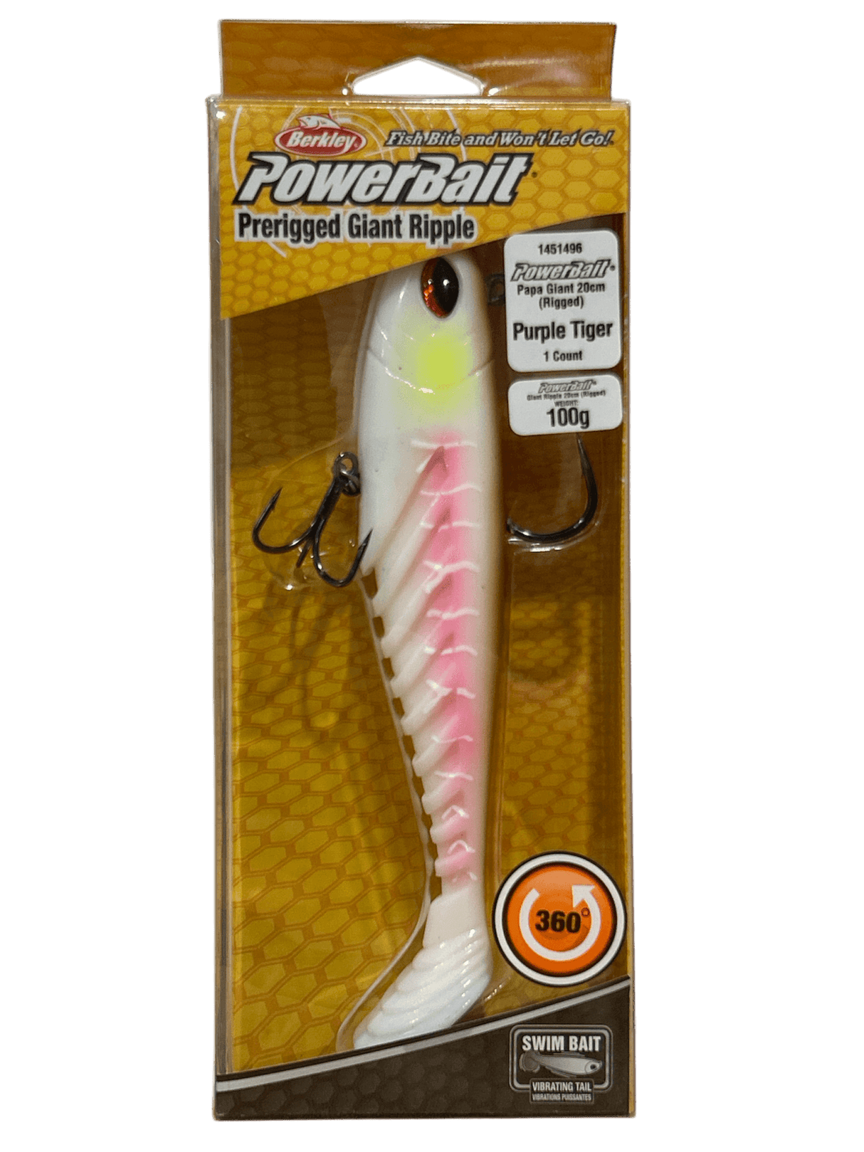 Berkley Powerbait Pre-Rigged Giant Ripple Shad 160mm