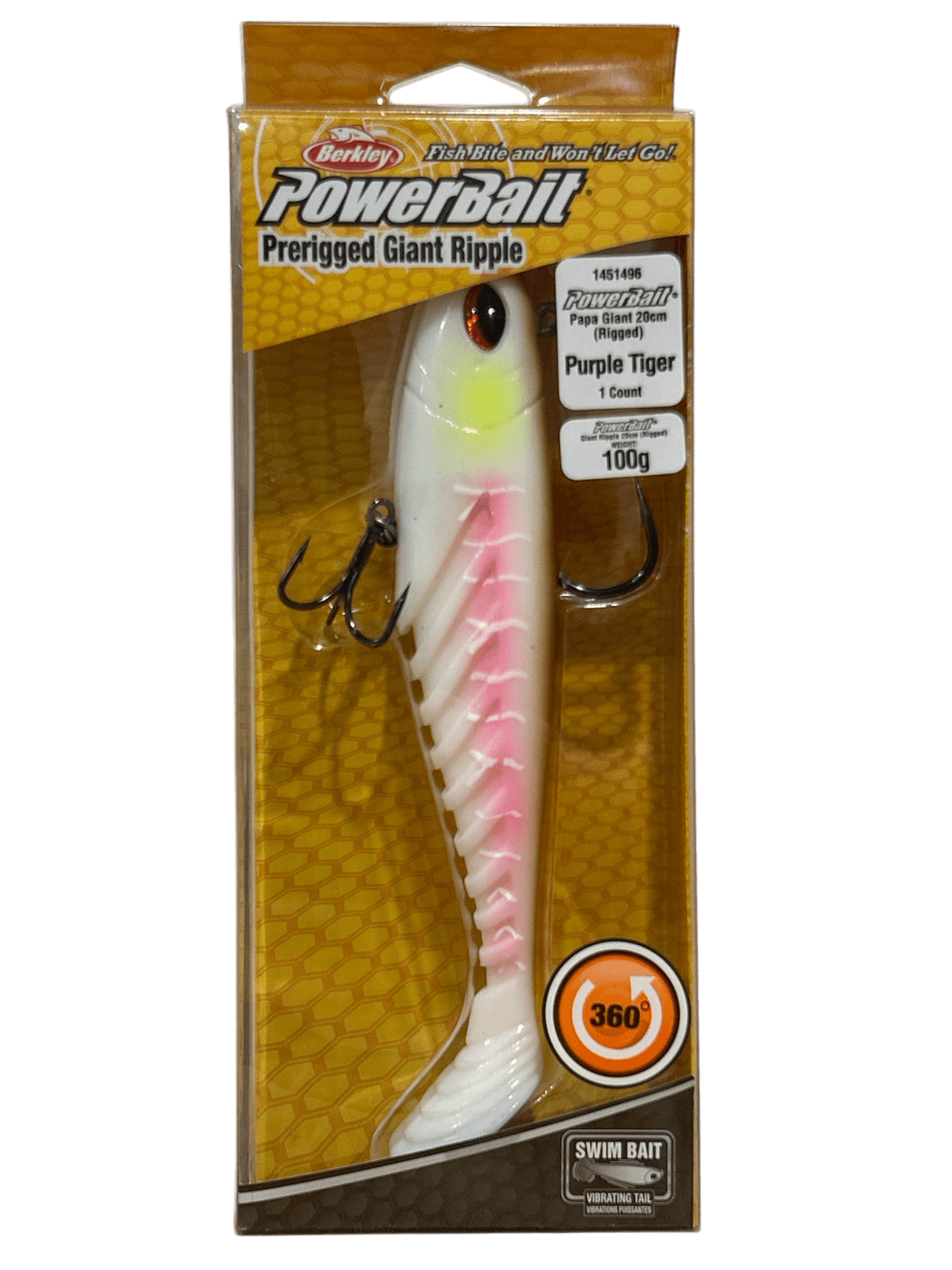 Berkley Powerbait Pre-Rigged Giant Ripple Shad 200mm