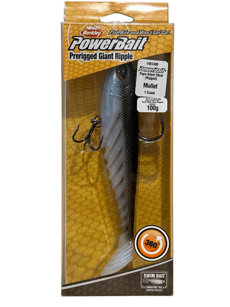 Berkley Powerbait Pre-Rigged Giant Ripple Shad 160mm