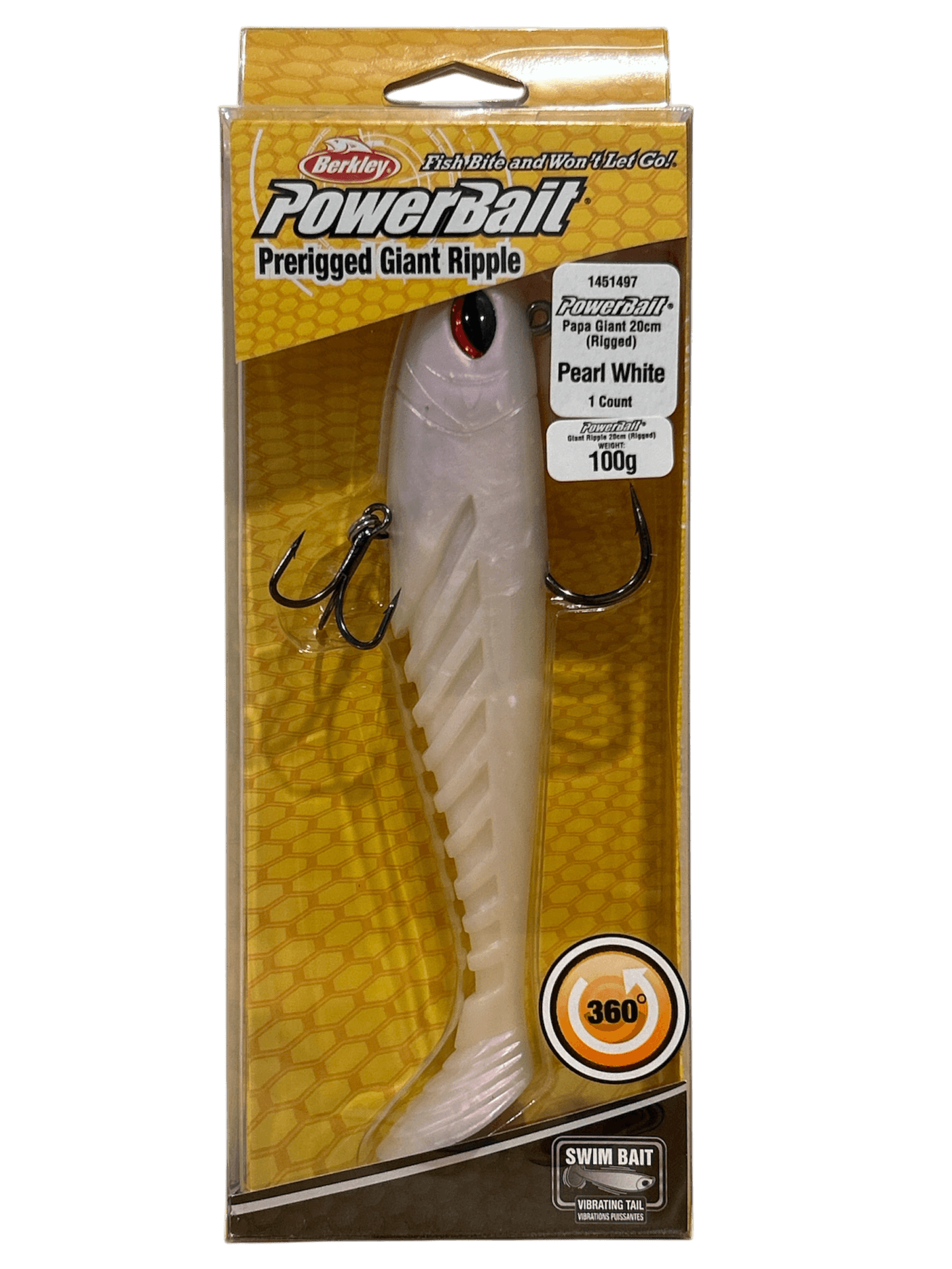 Berkley Powerbait Pre-Rigged Giant Ripple Shad 200mm