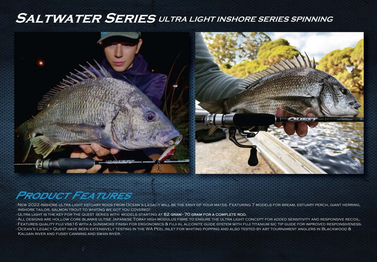 Oceans Legacy Quest Inshore Ultra Finesse Rod