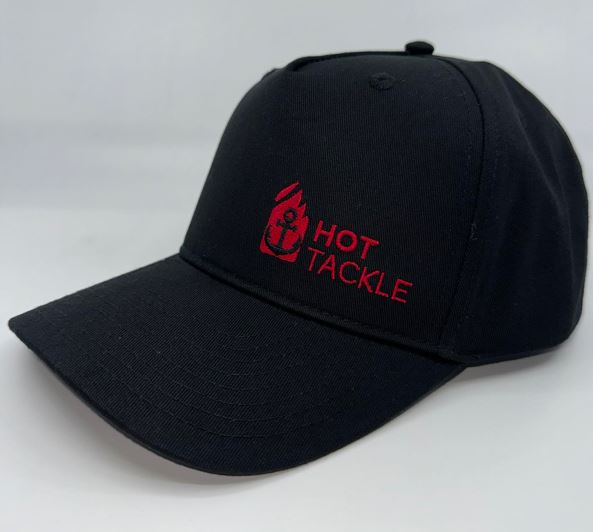 Hot Tackle Black Cap/Red Logo
