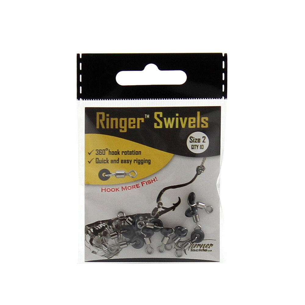 Turner Tackle Ringer Swivels Size 2 Qty 10