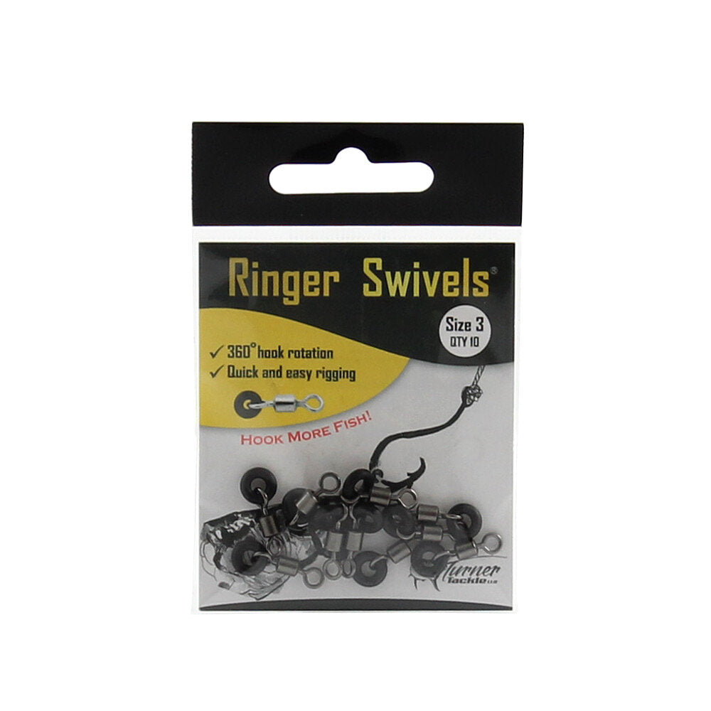 Turner Tackle Ringer Swivels Size 3 Qty 10
