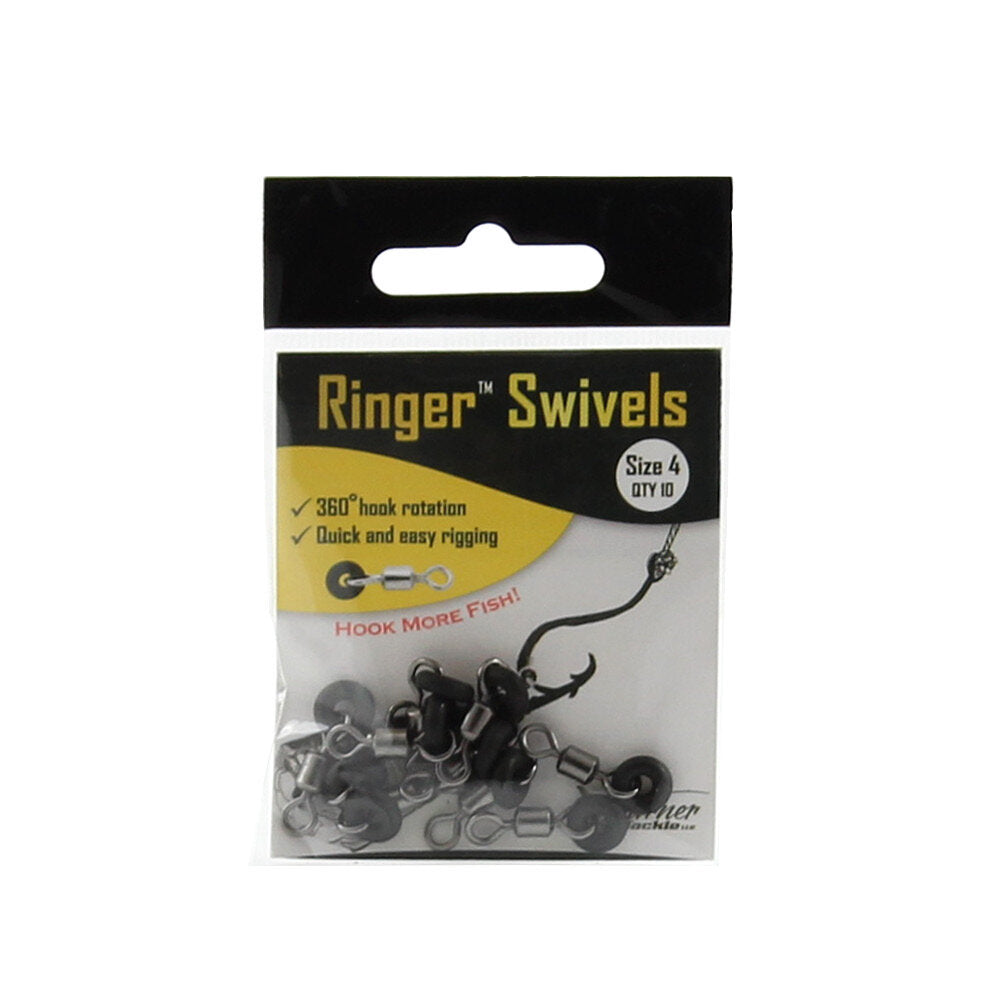 Turner Tackle Ringer Swivels Size 4 Qty 10