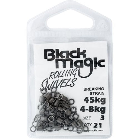 Black Magic Rolling Swivels - Small Pack
